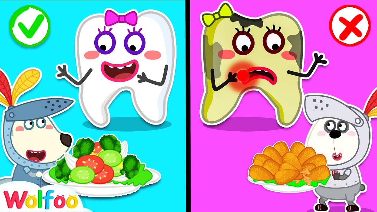 Wolfoo Teaches the Talking Tooth Eating Healthy Food and Exercise | Wolfoo Channel Kids Cartoon