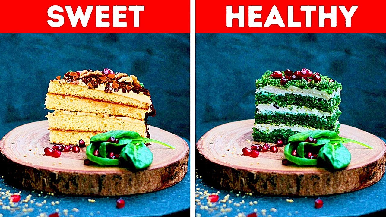 SWEET VS HEALTHY FOOD || Yummy Low-Calorie Dessert Ideas by 5-Minute Recipes!