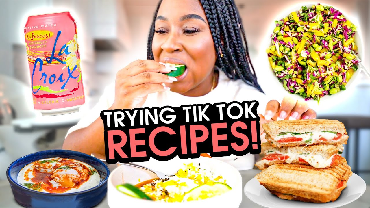 TRYING TIKTOK HEALTHY FOOD HACKS AND RECIPES!