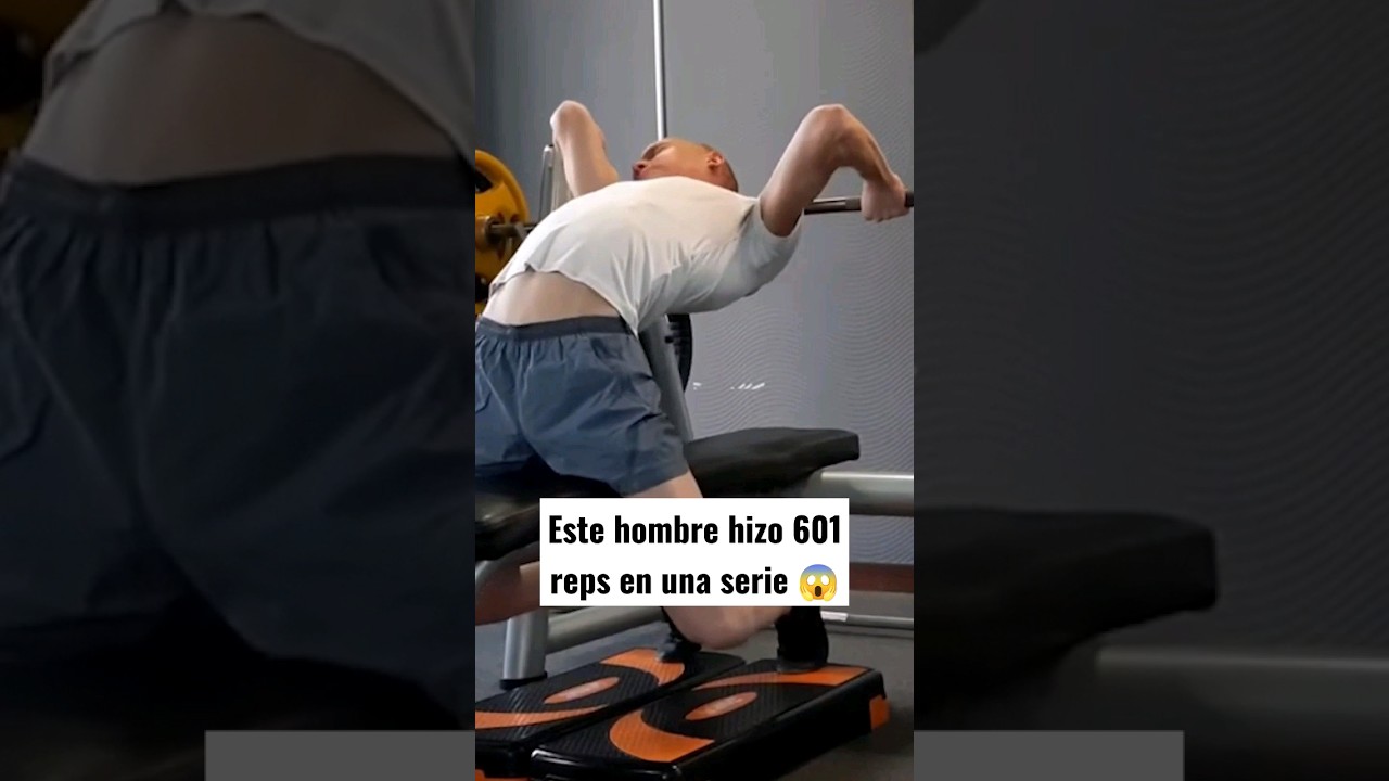 Hizo 601 repeticiones en una serie #gym #bodybuilding #fitness #powerlifting