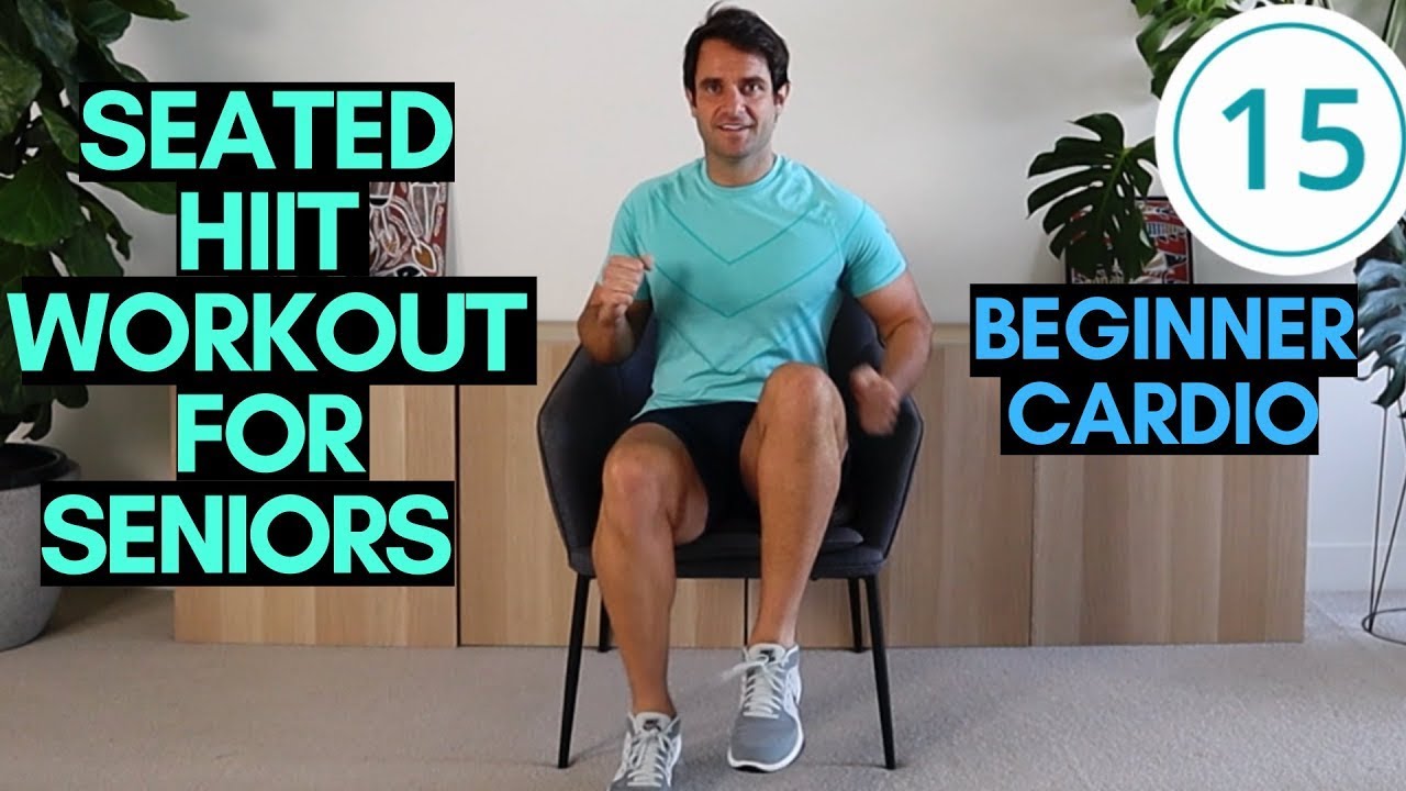 Beginner Seated HIIT Workout For Seniors | Low Impact Cardio For Seniors – (10 Mins)