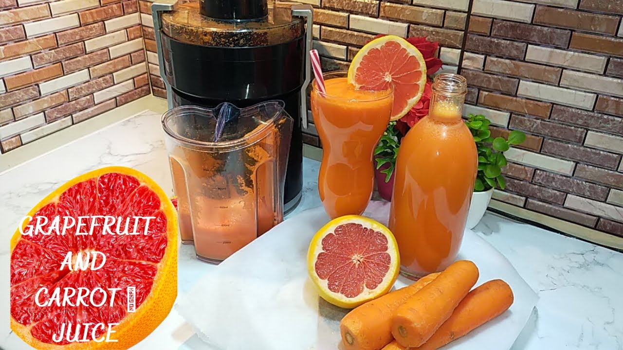 For healthy lifestyle grapefruit and carrot  juice