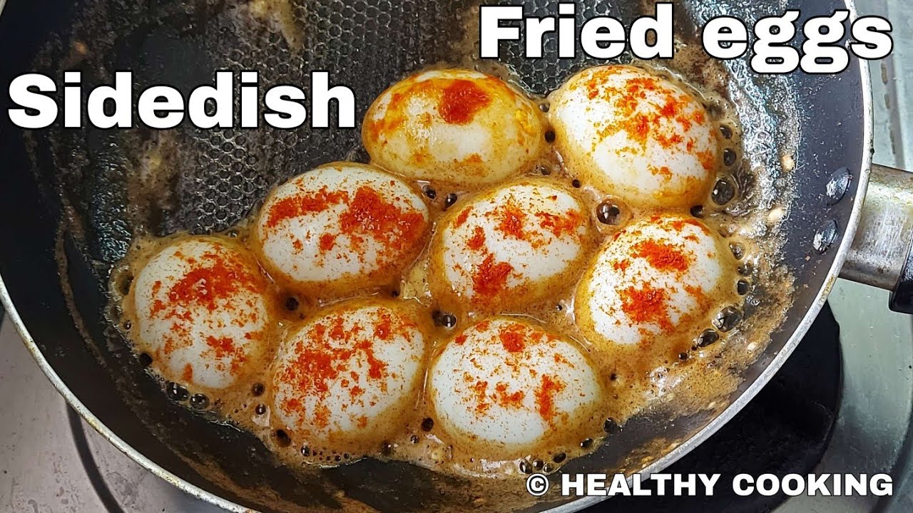 Shallow fried eggs |egg sidedish |Healthy cooking