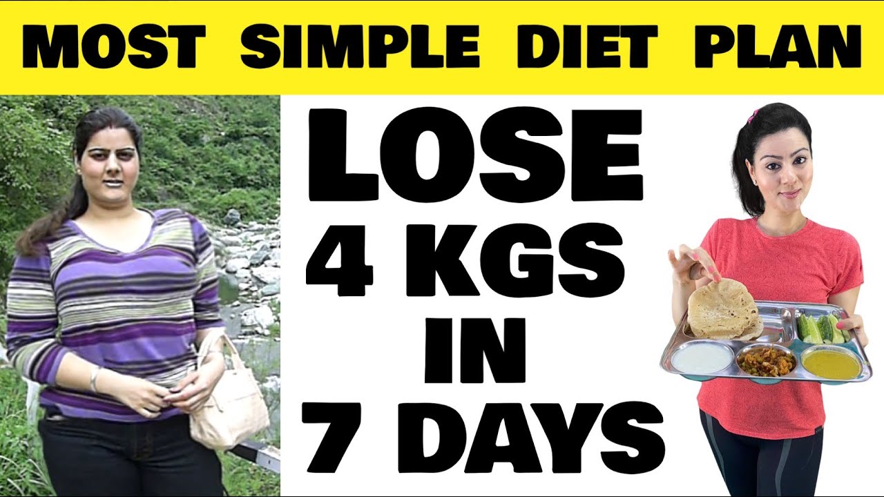 Simple Diet Plan For FAST Weight Loss – Lose 4 Kgs In 7 Days