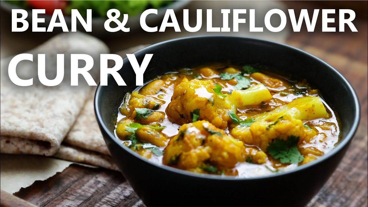 Delicious White Bean Cauliflower Curry  Natural, Healthy Vegan Curry Recipe!