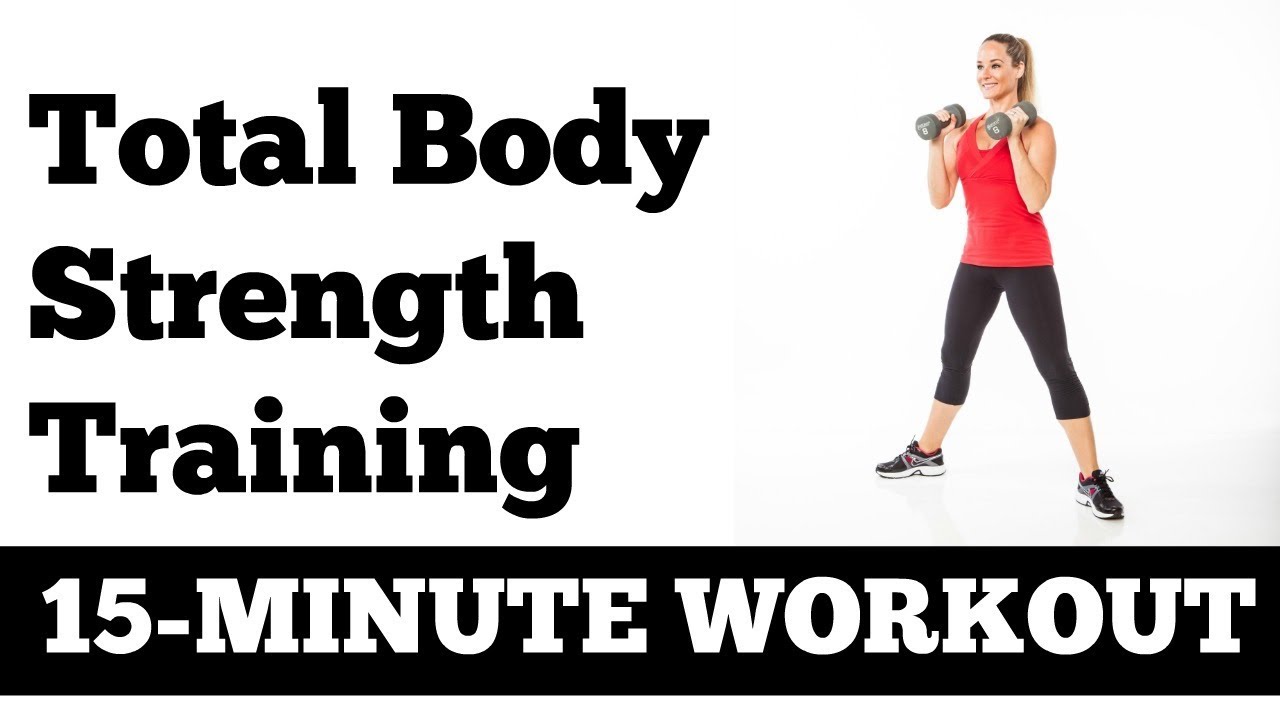 15-Minute Total Body Strength Fat Burning Circuit Workout with Dumbbells