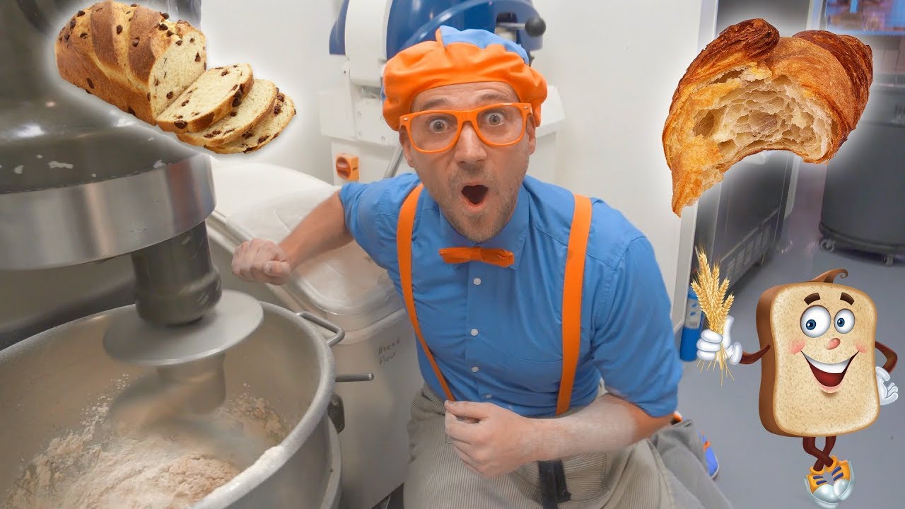 Blippi Visits the Bakery | Learn Healthy Eating for Children