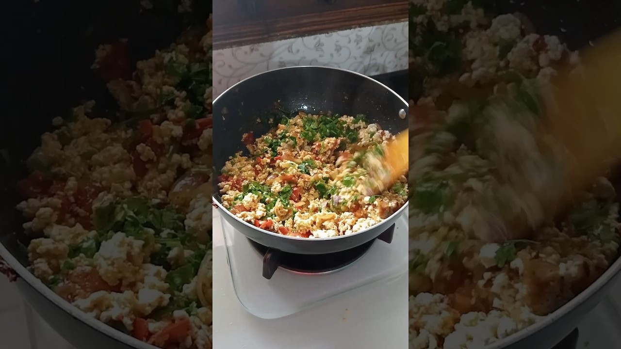 Paneer bhurji recipe #recipe #paneer #paneerbhurji #tasty #healthy#food#youtube#shorts#paneerrecipe