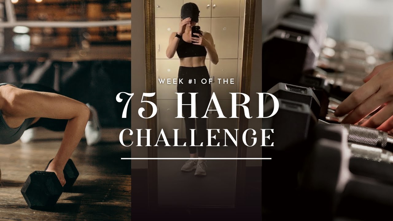 75 HARD | my first week of the internet’s toughest fitness challenge, healthy routines, diet, &amp; more